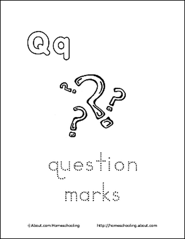 Coloring Page Question Mark