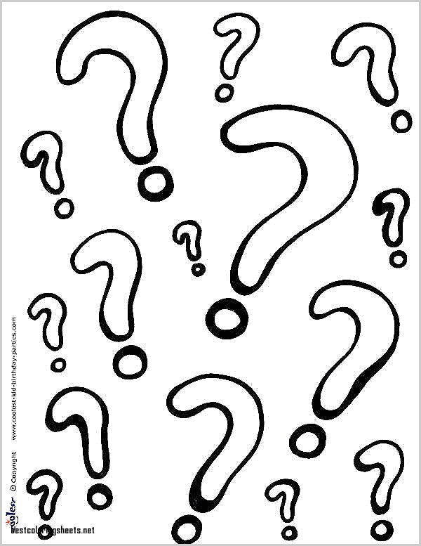 600x777 Coloring Pages Question Mark