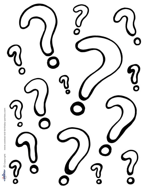 600x777 Coloring Pages Of Question Mark Sheet