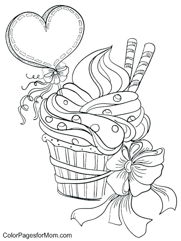 720x960 Cupcake Color Page Cupcake Template To Color Cupcake Color Pages