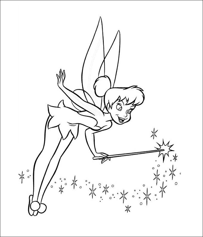 680x794 Tinkerbell Coloring Pages