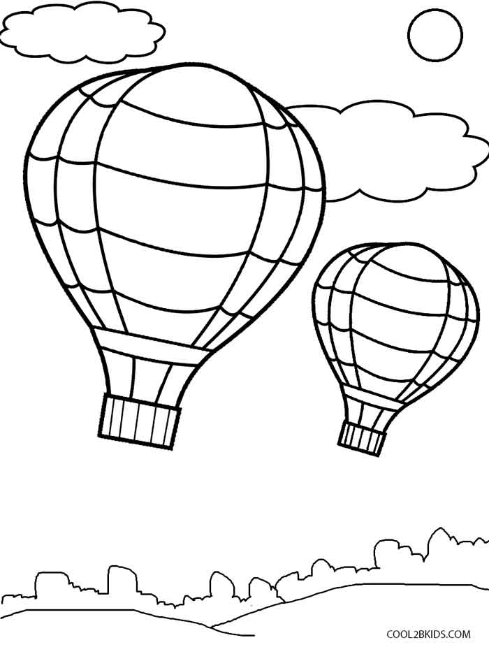 700x936 Printable Hot Air Balloon Coloring Pages For Kids Cool2bkids