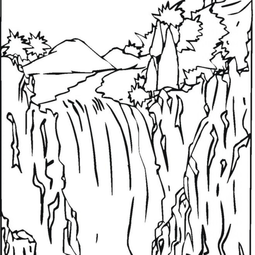 1024x1024 Launching Free Printable Waterfall Coloring Pa