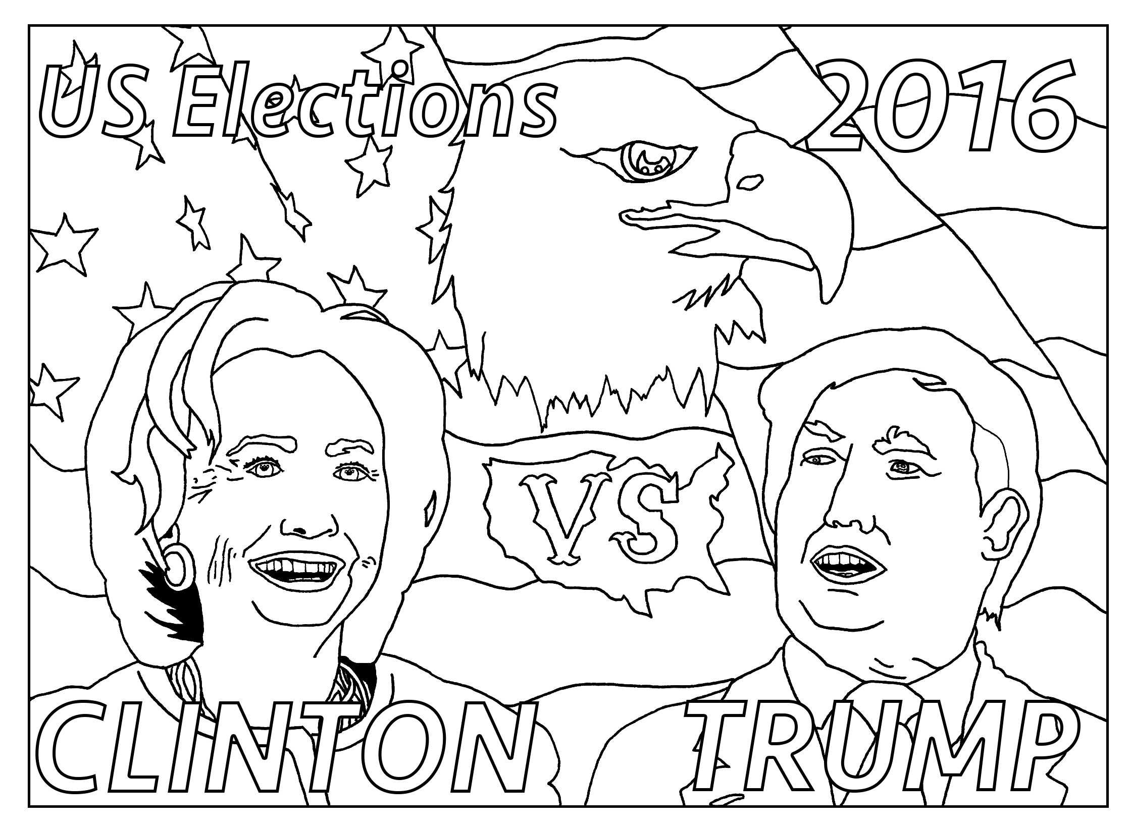 2240x1645 Free Coloring Page Coloring Adult Us Presidential Elections 2016
