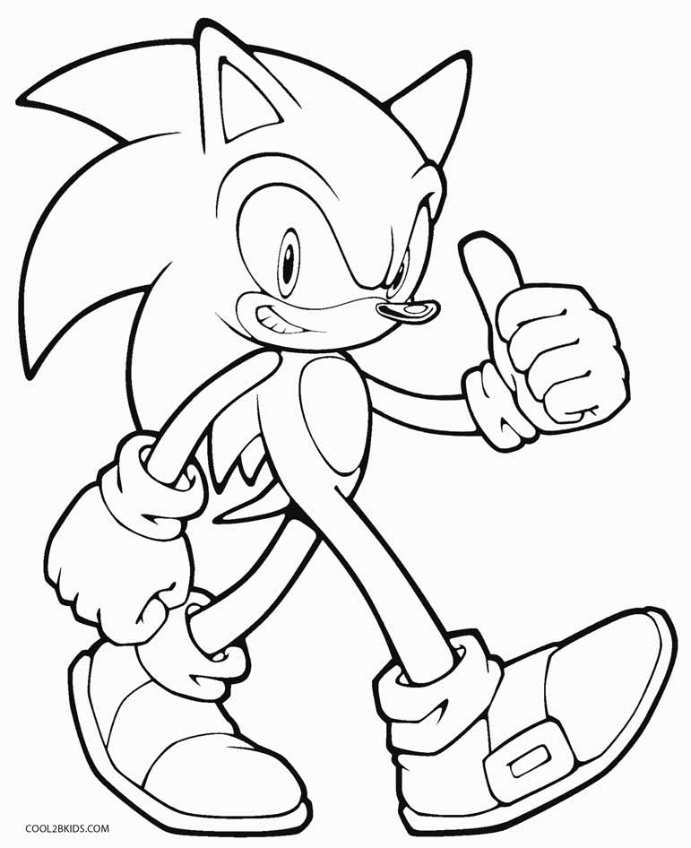 771x946 Printable Sonic Coloring Pages For Kids Cool2bkids
