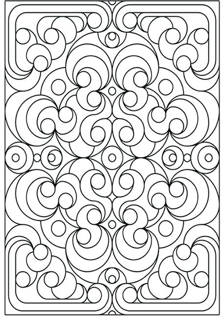 458x646 Geometric Designs Coloring Pages Abstract Coloring Page Abstract