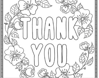 340x270 Thank You Coloring Pages