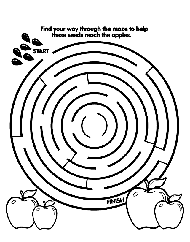 Coloring Pages And Mazes