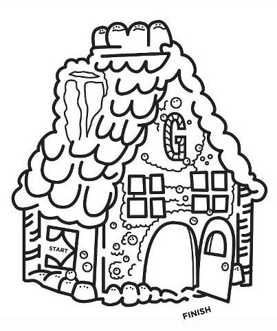 403x481 Maze Coloring Pages For Christmas
