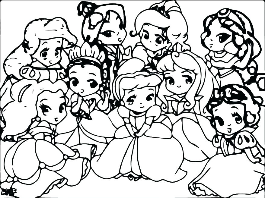 878x657 Free Printable Princess Coloring Pages For Kids Baby Disney By