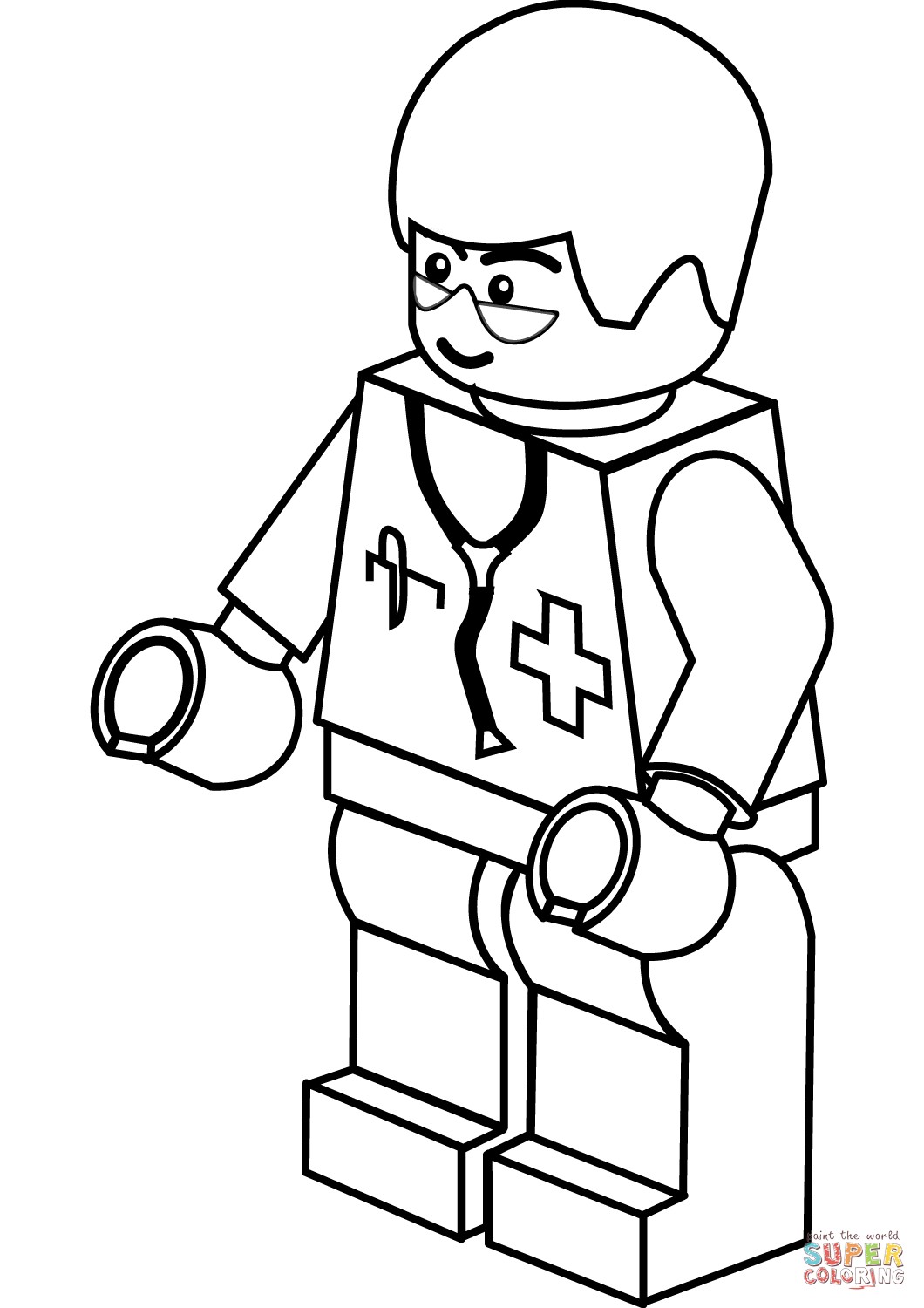 1060x1500 Big Stethoscope Coloring Page Doctor Pages Doc