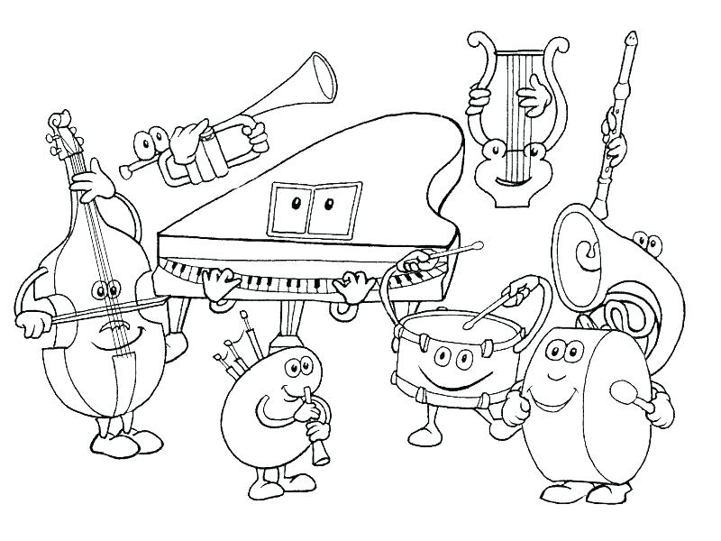 800x600 Stylish Design Music Coloring Pages Fresh Beat Band Free Musical