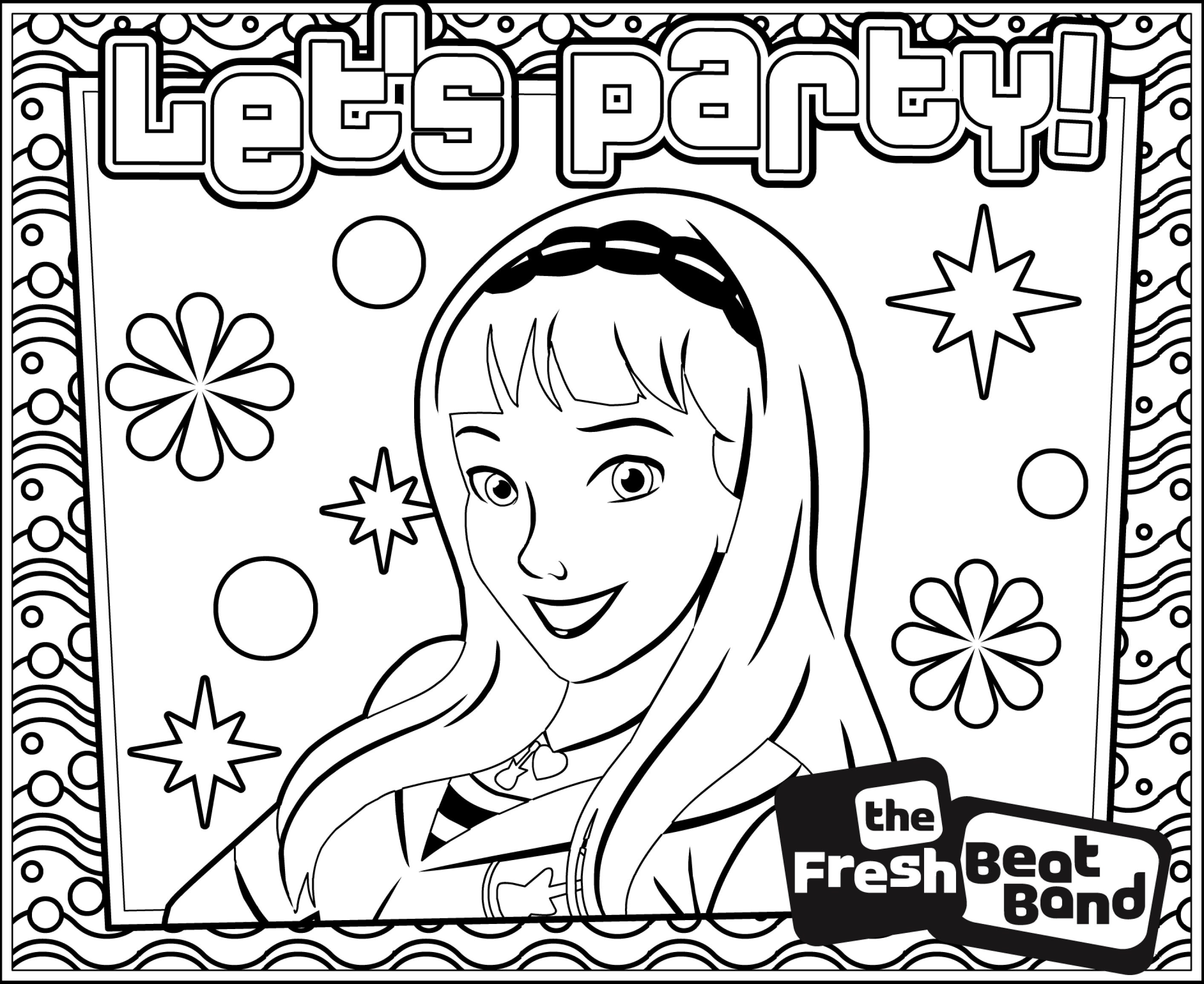 2826x2310 Fresh Beat Band Coloring Pages