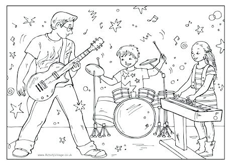 460x325 Fresh Beat Band Coloring Pages Father S Day Colouring Co Intended
