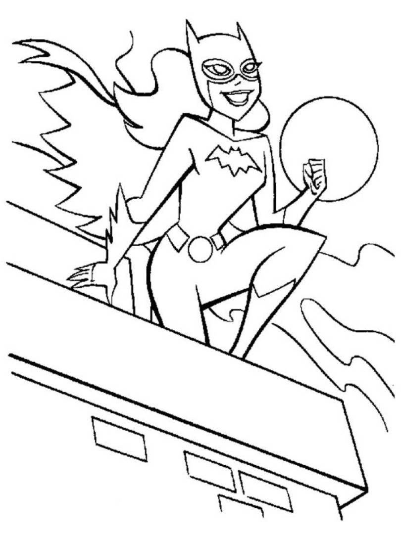 810x1080 Printable Batgirl Coloring Pages Me