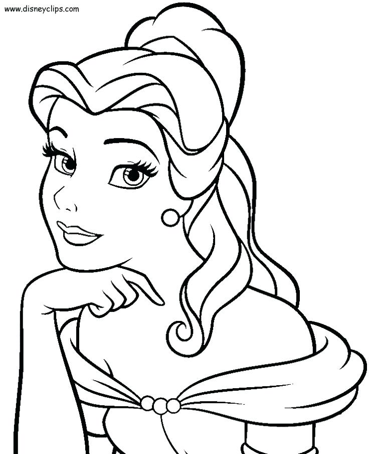 736x904 Belle Princess Coloring Pages Images The Beast Beauty And On Ng