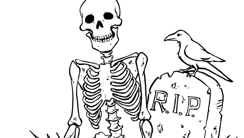 960x544 Halloween Black Cat Coloring Pages Free Dinosaur Skeleton