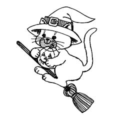 230x230 Top 25 Free Printable Halloween Cat Coloring Pages Online