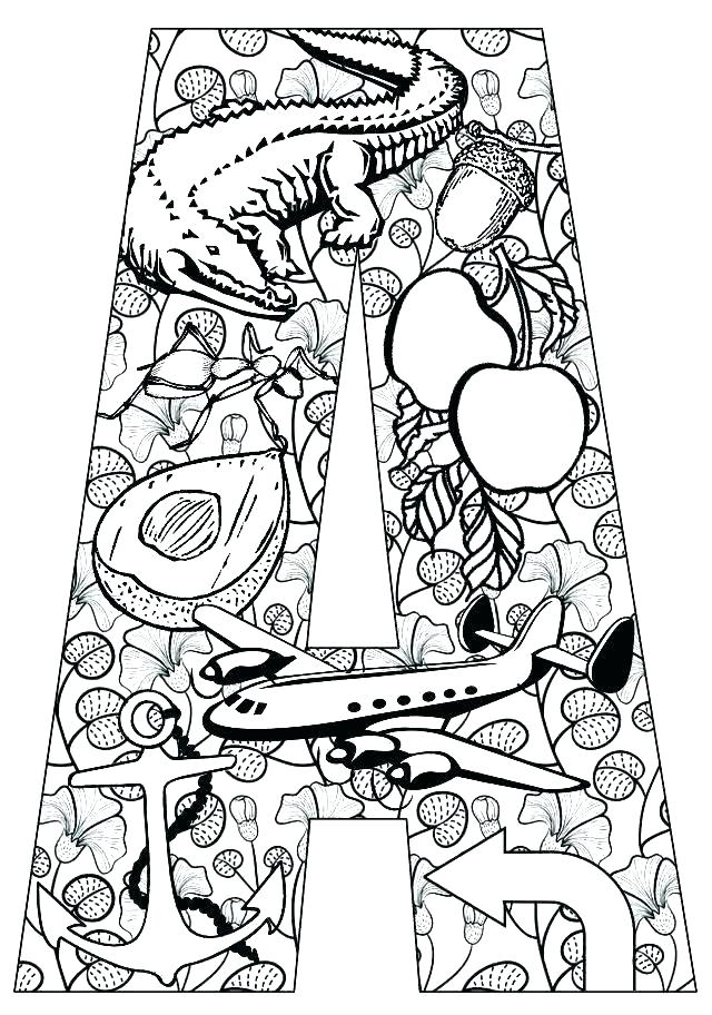 640x912 Letter Color Pages Elegant Color By Letter Coloring Pages Block