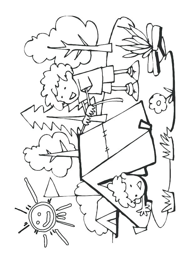 595x841 Camping Themed Coloring Pages Camping Themed Coloring Pages Best