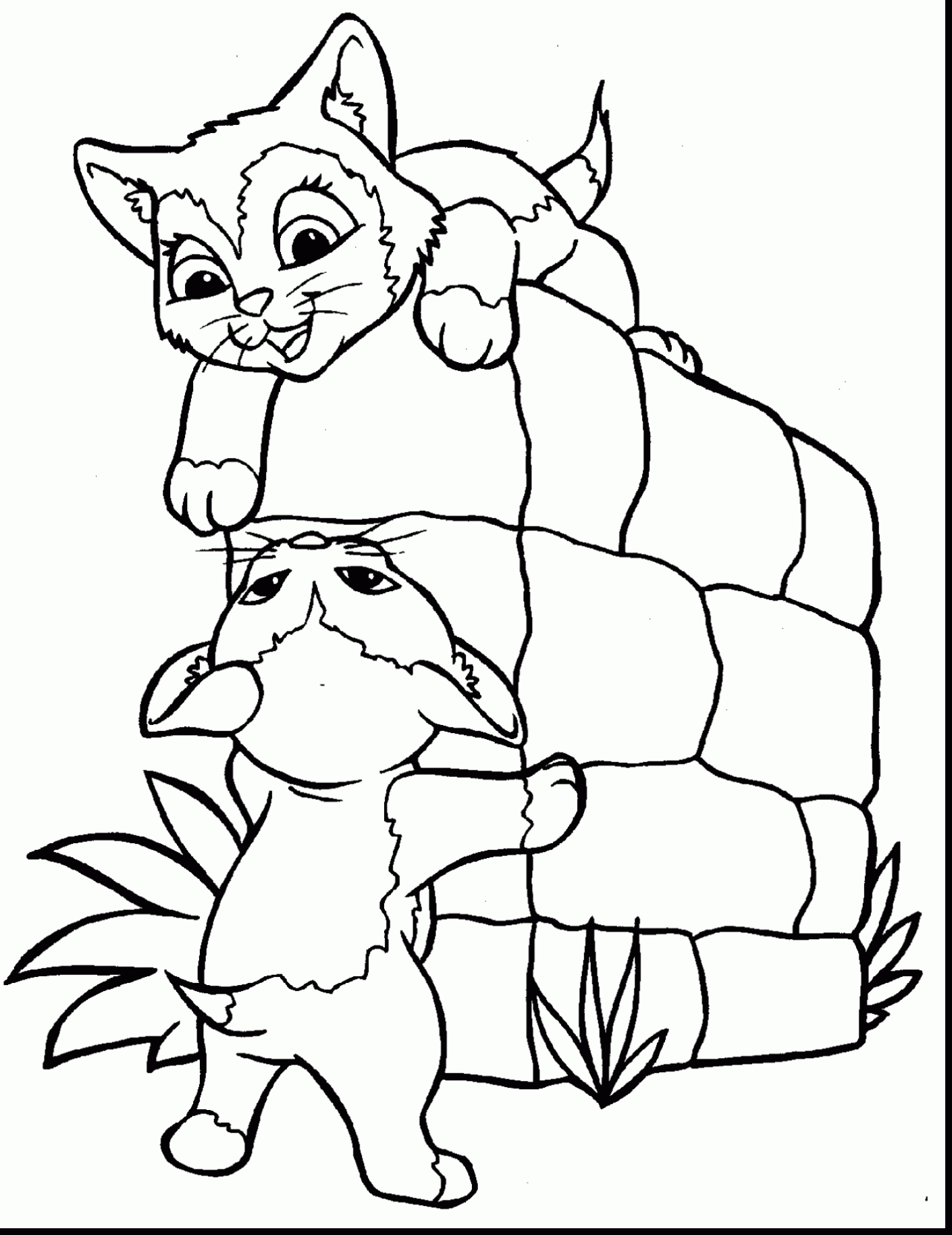 Coloring Pages Cats And Kittens