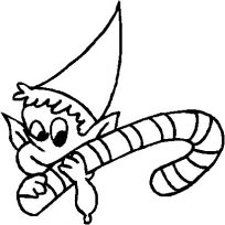 204x204 Drawings Of Candy Cane Coloring Pages