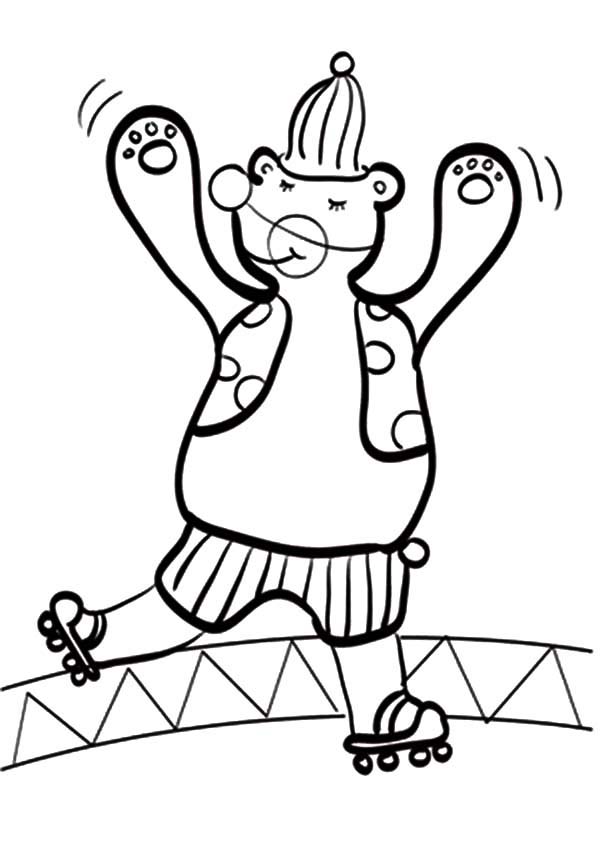 600x847 Circus Bear Elephant And Dog Coloring Pages Circus Bear