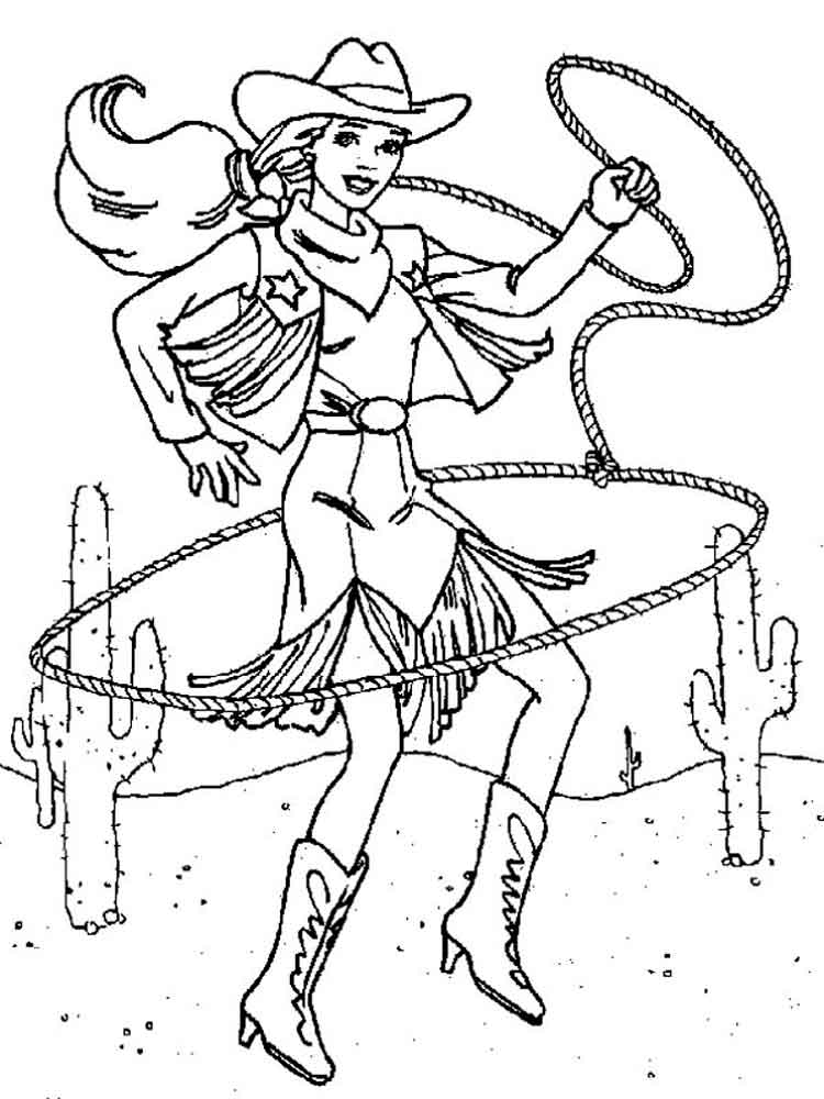 750x1000 Cowgirl Coloring Pages. Free Printable Cowgirl Coloring Pages.
