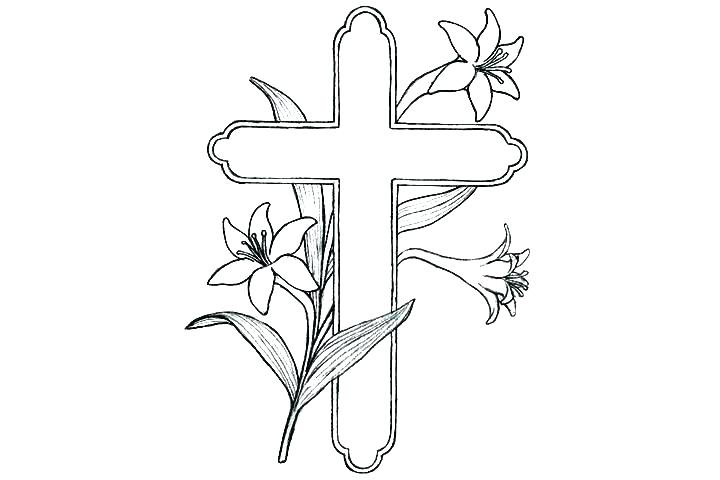 Coloring Pages Cross With Wings