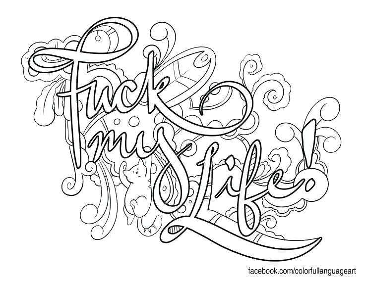 736x568 Free Swear Word Coloring Pages And Words Coloring Pages Bad Words