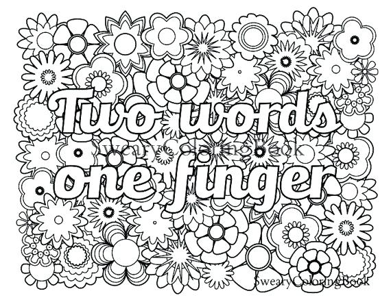 570x441 Sight Words Coloring Pages Christmas Two Words One Finger Swear