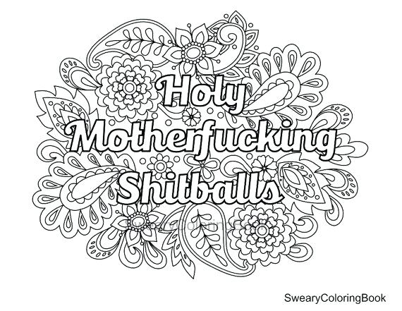 570x441 Cuss Word Coloring Pages