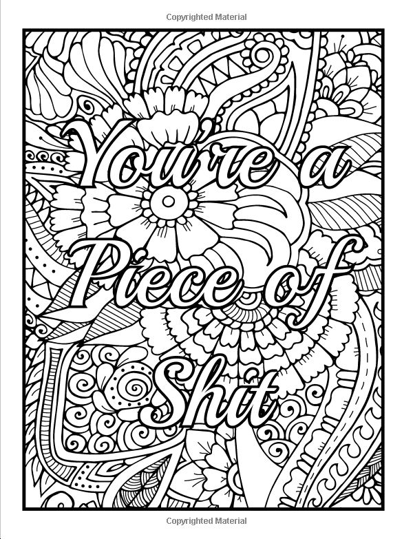 Coloring Pages Cuss Words