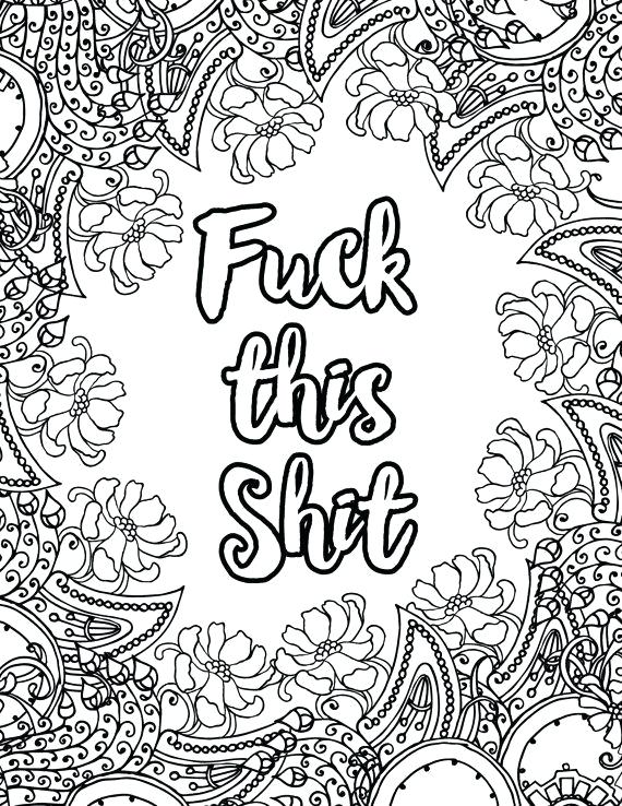 570x738 Cuss Word Coloring Pages Swear Word Coloring Book Swear Word By