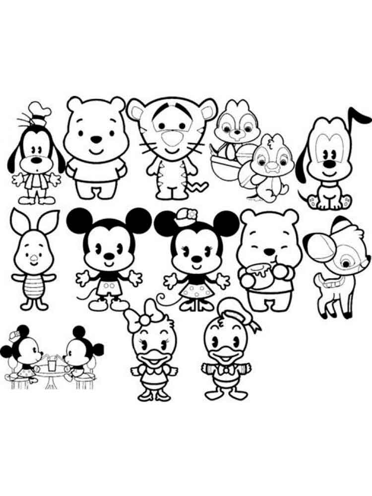 750x1000 Cute Disney Coloring Pages. Free Printable Cute Disney Coloring Pages.