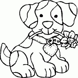Coloring Pages Cute Dogs