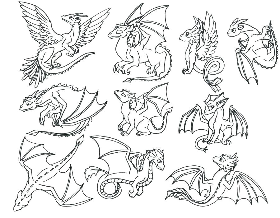 900x701 Baby Dragon Coloring Pages