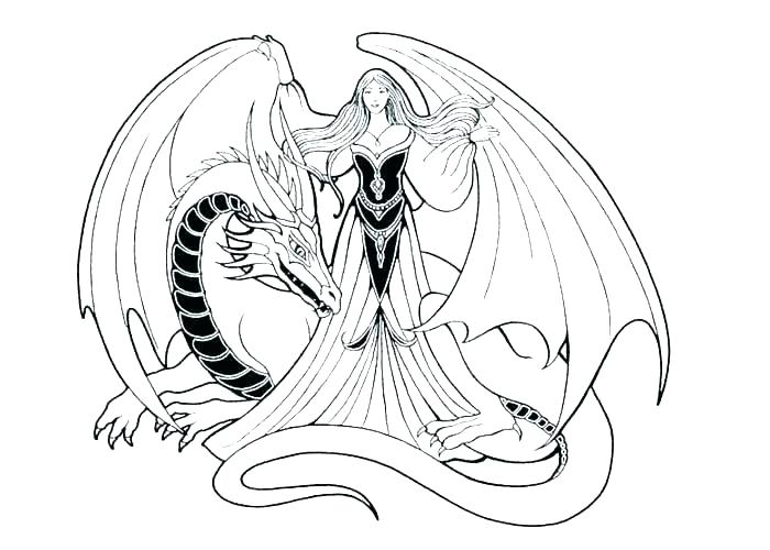 700x500 Cute Dragon Coloring Pages