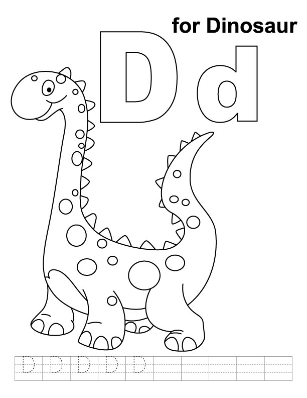612x792 D Coloring Page 30 Coloring Pages The Letter D Letter D Is