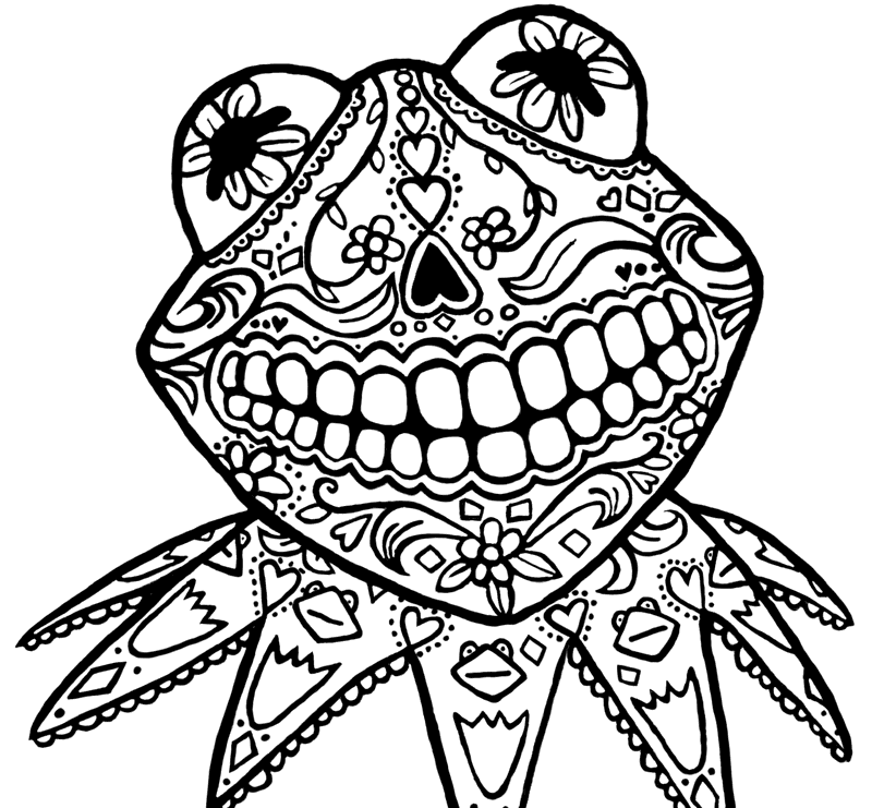 800x741 Strikingly Design Dia De Los Muertos Coloring Pages