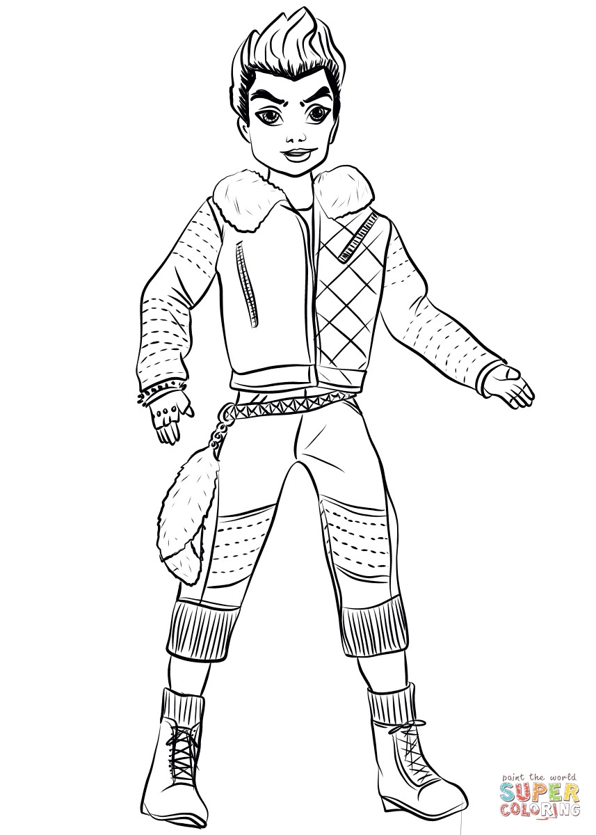 857x1200 Descendants Coloring Pages Printable Free For Kids 2018 Showy Acpra