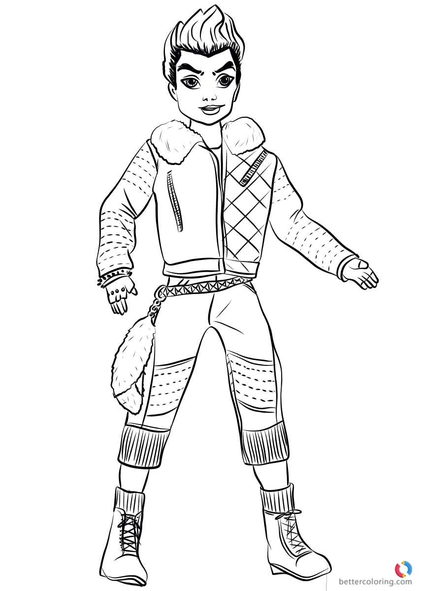 857x1200 Coloring Pages Descendants