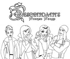 236x198 Mal Descendants 2 Coloring Page Free Movie Coloring Pages