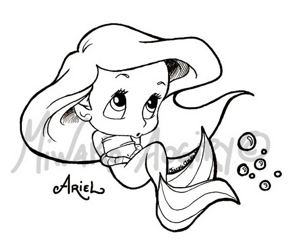 1048x842 The Best Little Mermaid Coloring Pages With Of Princess Ariel