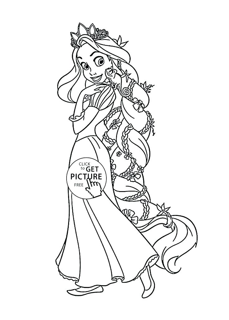 736x1030 Rapunzel Coloring
