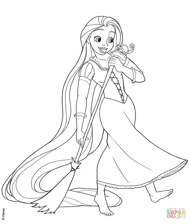 774x907 Rapunzel Sweeping Coloring Page.png Adelyn