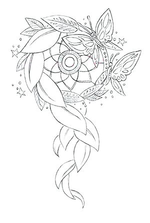 300x446 Dream Catcher Coloring Sheets Media Dream Catcher Coloring Pages