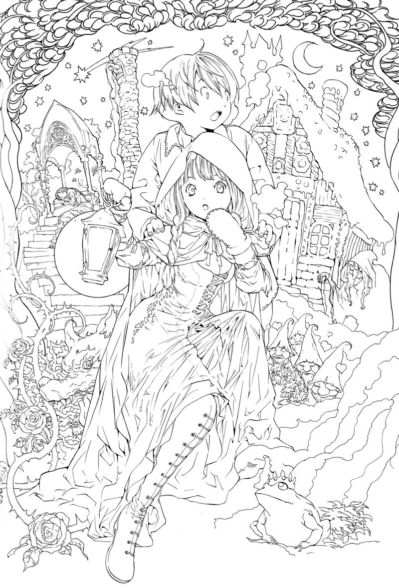 800x1178 Adult Coloring Pages Fairy Tale Gallery Coloring Sheets