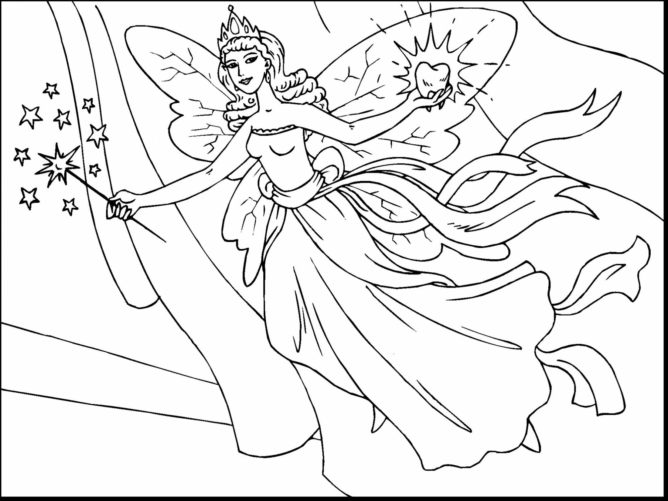 2200x1650 Gorgeous Fairy Tale Coloring Pages Preschool To Amusing Five