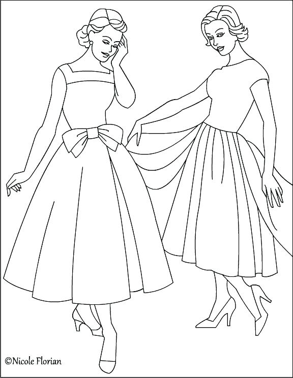 576x744 Fashion Design Coloring Pages Fashion Coloring Pages Barbie